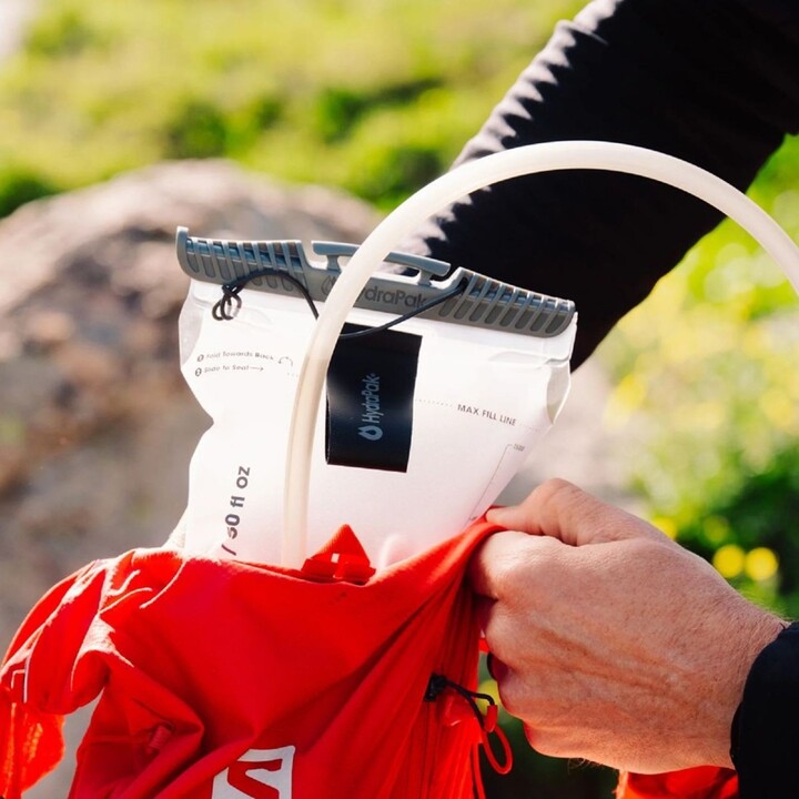 HydraPak Velocity 693378 Mochila de hidratación con depósito de 1,5 l, transparente