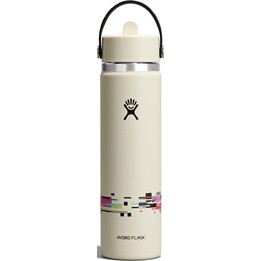 Hydro Flask LE26-W24-1006 Flasche mit breitem Flex-Trinkhalmverschluss, 710 ml (24 oz), cremefarben