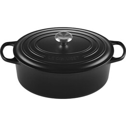 Sartén ovalada Le Creuset Signature 21178310000430 de 31 cm, negro mate