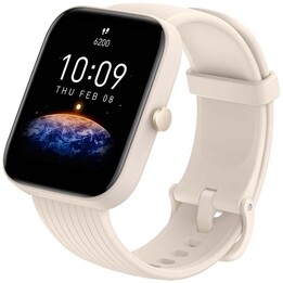 Montre connectée Huami Amazfit Bip 3 Pro / Notifications / Fréquence cardiaque / GPS / Crème