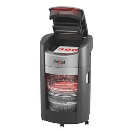 Trituradora Rexel ShredMax AutoFeed+ 300X, P4, 300 hojas, cubo de 25 l