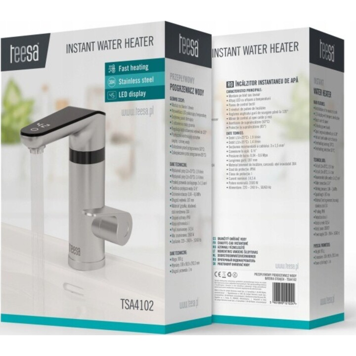 Grifo de pie con calentador de agua instantáneo Teesa TSA4102