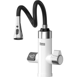Robinet de cuisine avec chauffe-eau instantané Teesa TSA4112 à bec flexible