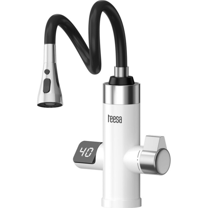 Grifo de cocina con calentador de agua instantáneo Teesa TSA4112 con caño flexible