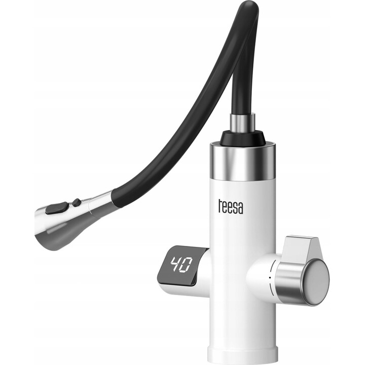 Grifo de cocina con calentador de agua instantáneo Teesa TSA4112 con caño flexible