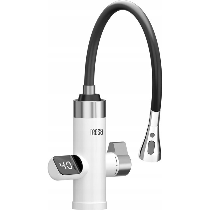 Grifo de cocina con calentador de agua instantáneo Teesa TSA4112 con caño flexible