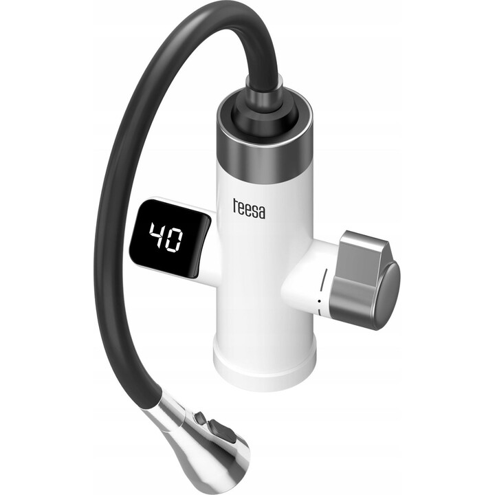 Grifo de cocina con calentador de agua instantáneo Teesa TSA4112 con caño flexible