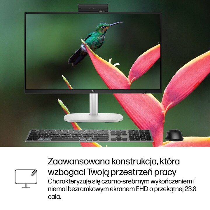 HP Elite Studio 8 AiO G1i Ultra 7 265 23.8"FHD 250nits IPS LBL AG 16GB DDR5 5600 SSD1TB Gráficos Intel Cam5MP W11Pro 3Y OnS