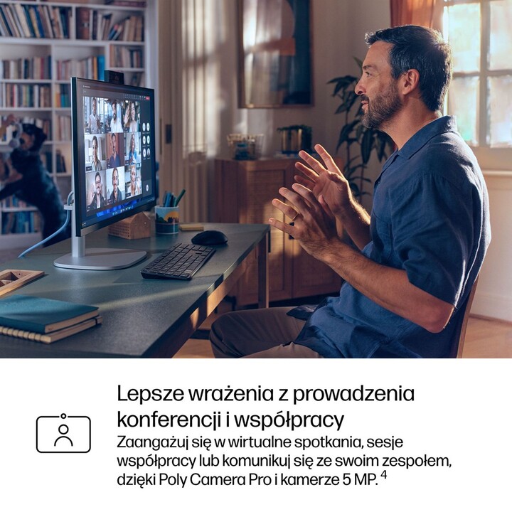 HP Elite Studio 8 AiO G1i Ultra 7 265 23.8"FHD 250nits IPS LBL AG 16GB DDR5 5600 SSD1TB Gráficos Intel Cam5MP W11Pro 3Y OnS