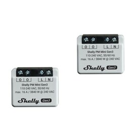 Shelly PM Mini Gen3 Interruptor inteligente 1P Gris