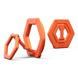 Anello di supporto magnetico UAG in zinco - Supporto magnetico fissato alla custodia protettiva (nero/argento)