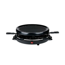 Parrilla eléctrica para raclette ALPINA de 800 W, color negro.