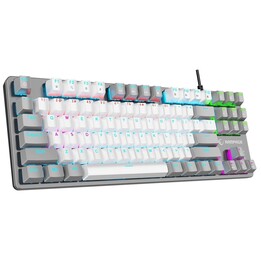 SNUKG14RS-WG Snug RGB KRGD Wired Mechanical Gaming Keyboard (Red, White, and Gray).