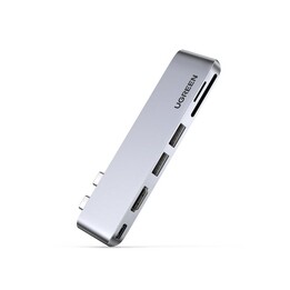 Ugreen 80856 station d'accueil 2 x USB 3.2 Gen 2 (3.1 Gen 2) Type-C Aluminium
