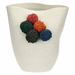 Rituali Domestici Pompompon vase S blanc