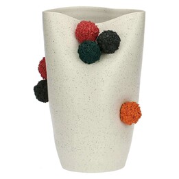 Rituali Domestici Pompompon vase M blanc