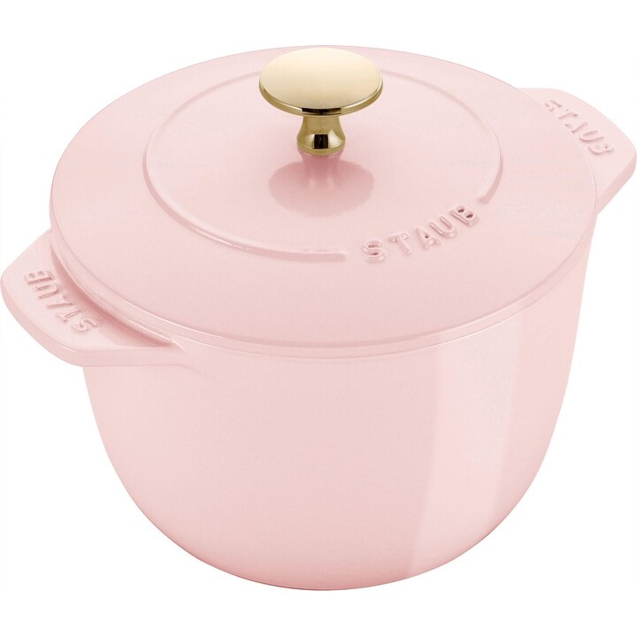 STAUB LA COCOTTE Piccolo vaso rotondo da fiori, 1,75 litri, rosa