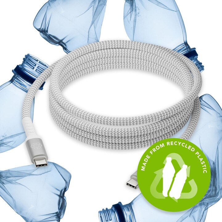 Kabel dbramante1928 USB-C Stecker / USB-C Stecker, geflochten, 2,5 m, weiß