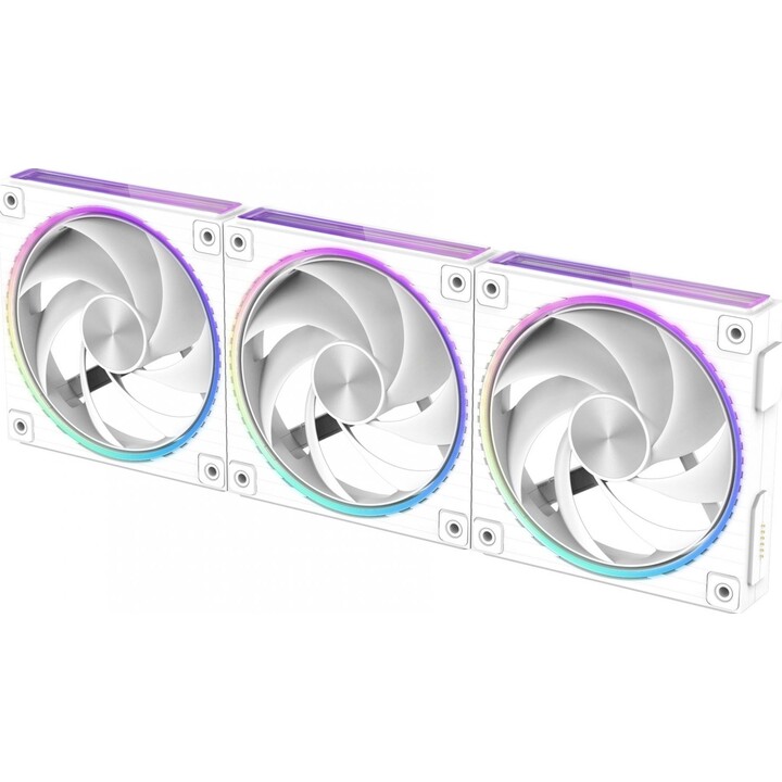 Ventilateur Zalman ZM-DF120, 120 mm, montage en série, PWM, 2300 tr/min, blanc