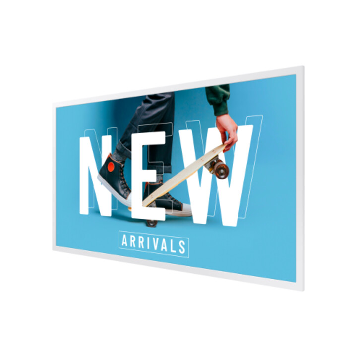 Display digitale Samsung EM32DX a schermo piatto da 80 cm (31,5") con Wi-Fi, Quad HD, bianco, funzionamento 24 ore su 24, 7