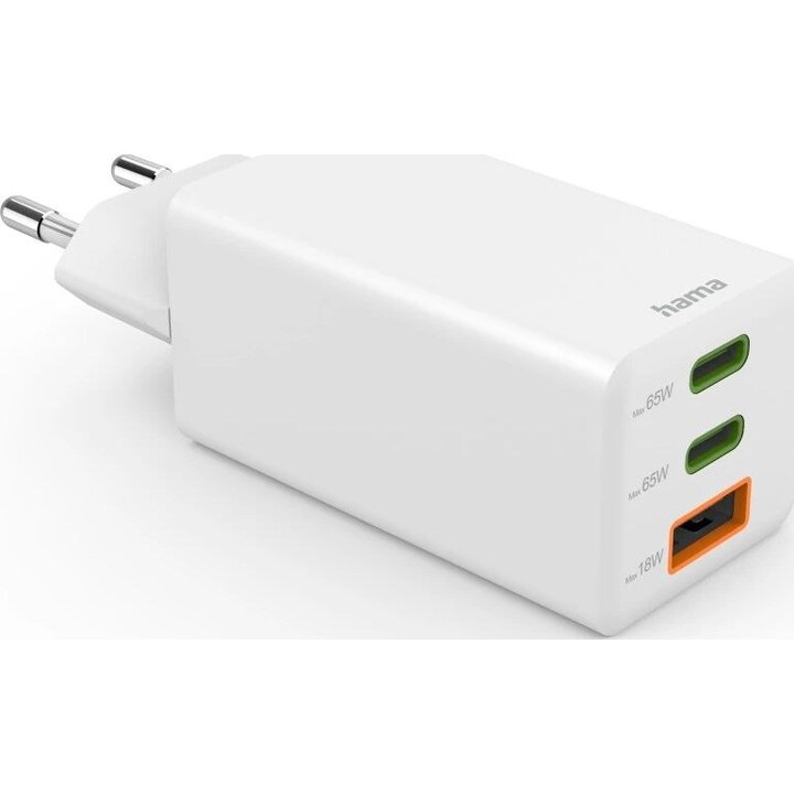 Caricabatterie Hama 00125142 165W GaN PD QC 2× USB-C 1× USB-A