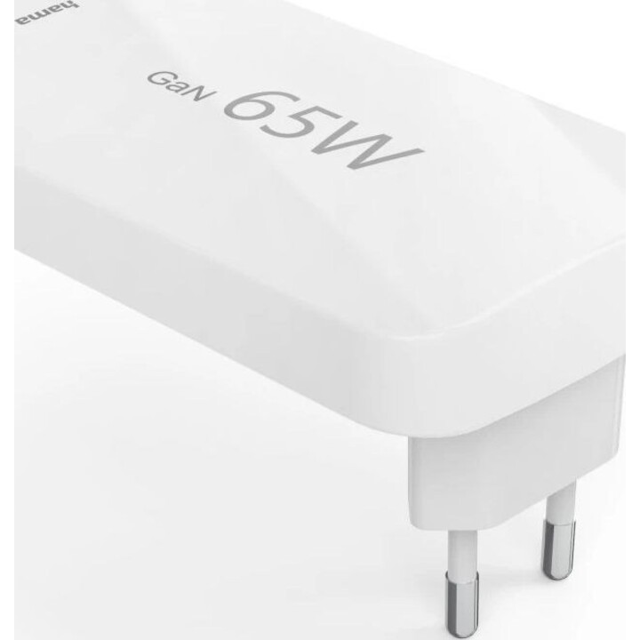 Carregador Hama 00125144 65W GaN PD QC 2× USB-C 1× USB-A