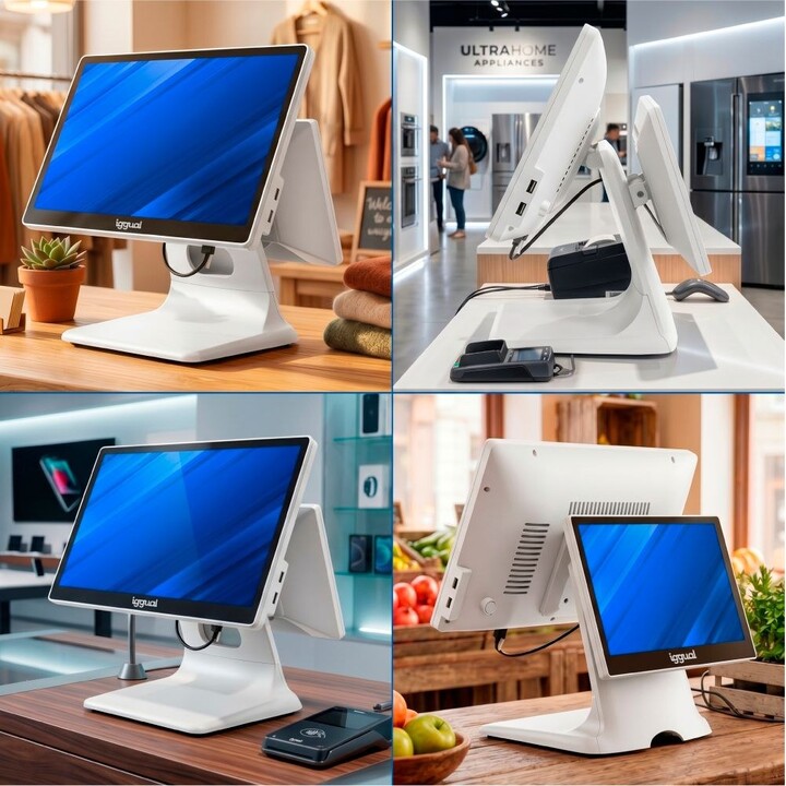IGGUAL TPV duplo 15,6" 11,6" i5 W11Pro branco