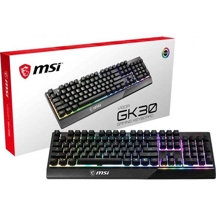 MSI Vigor GK30 RGB ISO-ES USB-Steckschalter Schwarz
