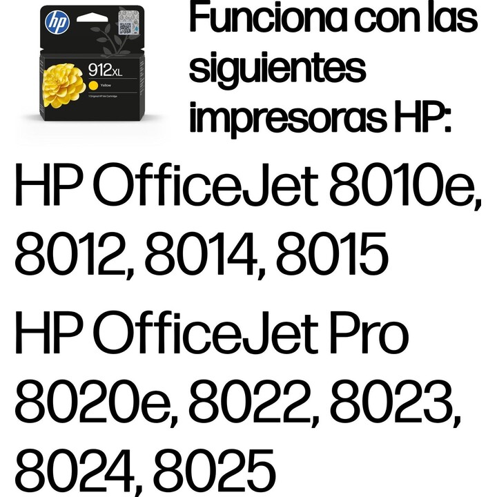 Tinta amarela HP 912XL