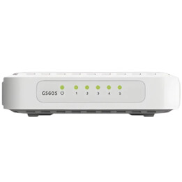 NETGEAR GS605-400PES Switch ohne Administrator L2 Gigabit Ethernet (10/100/1000) Weiß