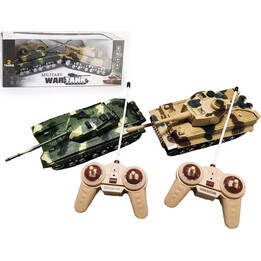 Madej Two remote-controlled battle tanks with light and sound