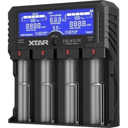 Caricabatterie per batterie agli ioni di litio, Ni-MH, Ni-CD VP4L PLUS