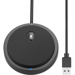 Microfono per conferenze omnidirezionale USB 2.0 360 con disattivazione audio