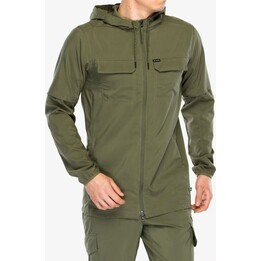 Maglietta Columbia Skien Valley con cappuccio e maniche lunghe, verde pietra