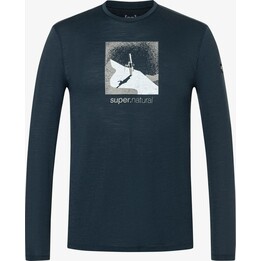 Super.natural Almost Done LS long-sleeve shirt blue/green/white