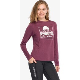Columbia Parsons Point Women’s Graphic Long Sleeve Shirt Old Mauve Hthr/All Terrain M