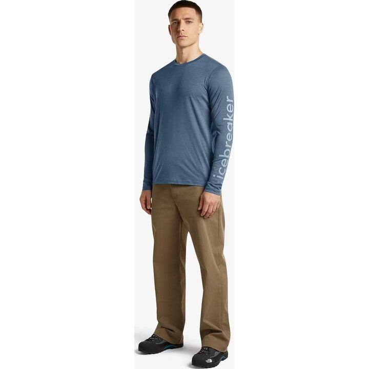 Camiseta de manga larga Icebreaker Merino 150 Tech Lite IB Vertical Dawn, talla XL