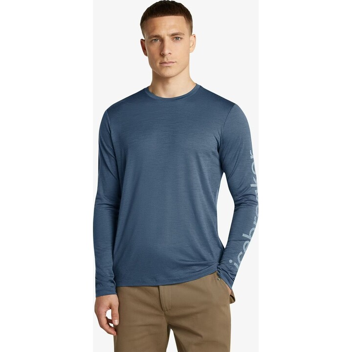 Camiseta de manga larga Icebreaker Merino 150 Tech Lite IB Vertical Dawn, talla XL