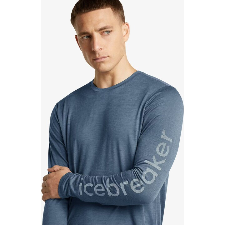 Camiseta de manga larga Icebreaker Merino 150 Tech Lite IB Vertical Dawn, talla XL