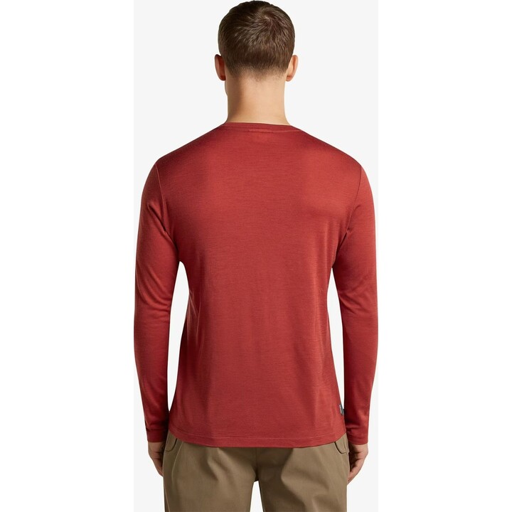 Camiseta de manga larga Icebreaker Merino 150 Tech Lite, modelo Aoraki Explorer, color ágata, talla L