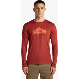 Camiseta de manga larga Icebreaker Merino 150 Tech Lite, modelo Aoraki Explorer, color Agate, talla S
