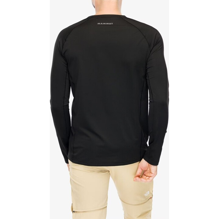 Camiseta de manga larga Mammut Selun FL Logo, negra, talla M