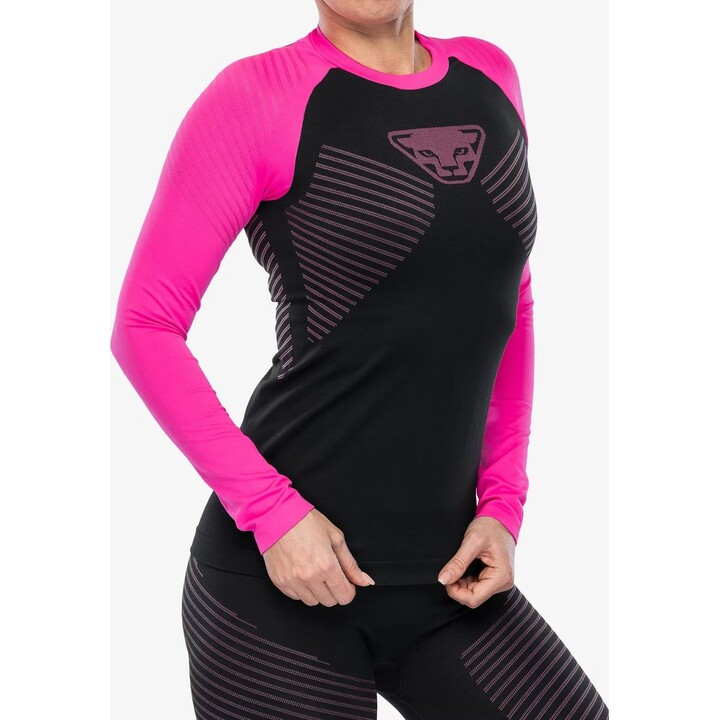 Camiseta de manga larga para mujer Dynafit Speed Dryarn, rosa brillante, talla XS