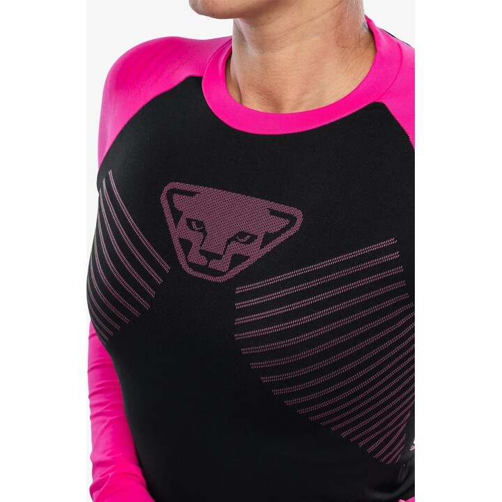 Camiseta de manga larga para mujer Dynafit Speed Dryarn, rosa brillante, talla XS