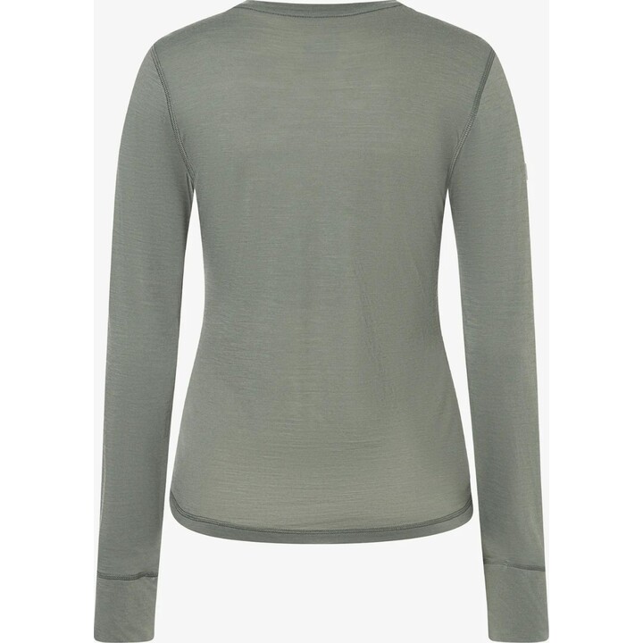 Super.natural Hilly LS Women’s Long Sleeve Shirt Eucalyptus/Light Grey/Tapioca S