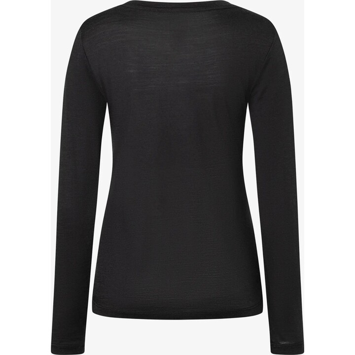 Maglietta da donna Super.natural Outdoor Night LS, nero jet/rame/vari, taglia S