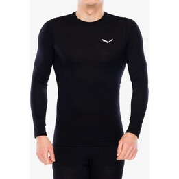 Salewa Cristallo Warm AMR L/S Tee Men Black