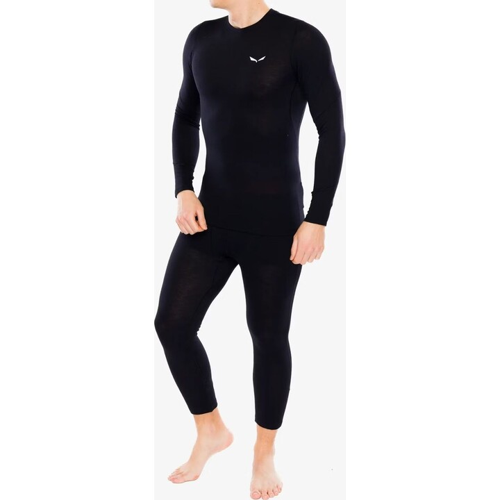 Salewa Cristallo Warm AMR L/S Tee Men Black