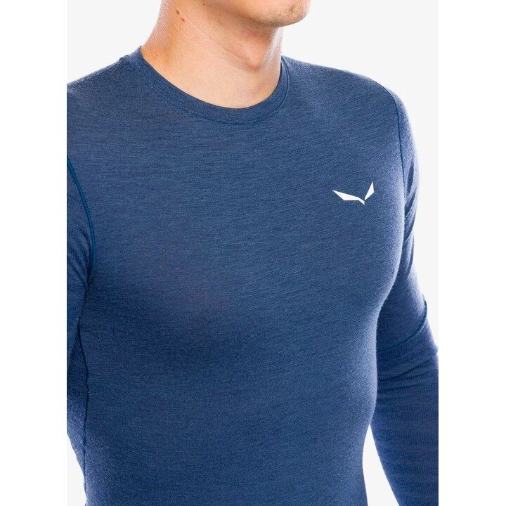 Camiseta de manga larga Salewa Cristallo Warm Amr, color denim oscuro, talla L