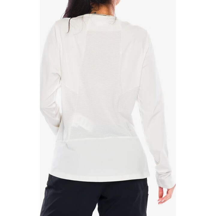 Camiseta de manga larga Salewa Pedroc Dry para mujer, color blanco